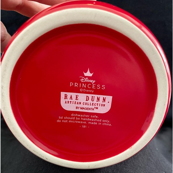 New Rae Dunn ‘TIL THE LAST PETAL FALLS canister Red canister with Rose lid - Picture 8 of 11